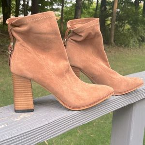 MiiM lulu suede booty heels